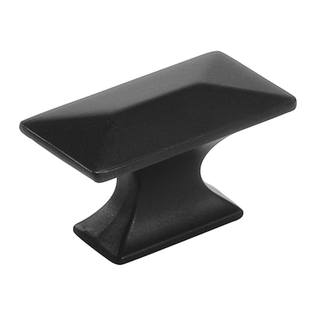 Hickory Hardware Bungalow Collection Knob 1-3/4 Inch x 15/16 Inch Matte Black Finish P2151-MB